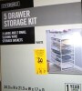 Everbilt 34.76 in. H x 17.13 in. W White Steel 5-Drawer Close Mesh Wire Basket New In Box $199 - 2