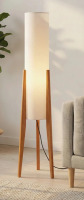 East Urban Home 45.87'' Soild Wood Tripod Floor Lamp New In Box $299