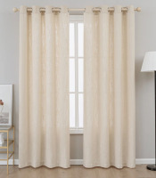Red Barrel Studio&reg; Kambi Linen Blend Semi-Sheer Curtain Panel Pair, 52" x 84" New $99