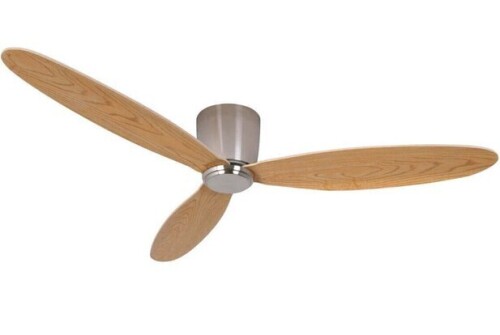 Lucci Air 21051901 Radar 52 inch 3 Blade Flush Fan in Brushed Chrome New In Box $399
