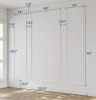COMFORTHOMI Wall Molding Kit - Pre-Cut 3-Frame PS Wainscoting Wall Paneling Trim Kit t for Accent Walls New in Box $199 - 2