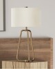 Henn & Hart Marduk Antique Brass Table Lamp New Shelf Pull $199