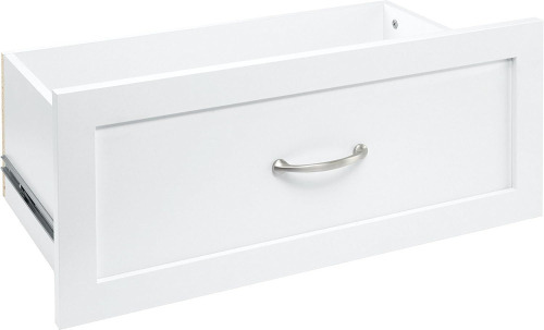ClosetMaid SuiteSymphony Wood Closet Drawer, Storage Tower Add On Accessory, Shaker Style, 25&rdquo; x 10&rdquo;, Pure White New In Box $99