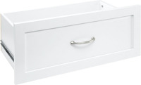 ClosetMaid SuiteSymphony Wood Closet Drawer, Storage Tower Add On Accessory, Shaker Style, 25&rdquo; x 10&rdquo;, Pure White New In Box $99