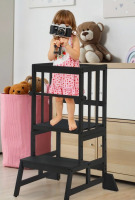 Harriet Bee 35.4''' Adjustable Kids Toddler Standing Tower With Anti-drop Bar, Anti-tip Kids Kitchen Step Stool New In Box $199