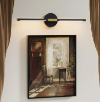 Ebern Designs 24" Battery Operated LED Picture Light with Remote Control, Black Gold (8000mAh) New In Box $199