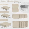 Latitude Run&reg; 14 Pcs Outdoor Cushion Slipcovers All-Weather Patio Cushion Covers For Outdoor Furniture, Covers Only New In Box $299 - 2