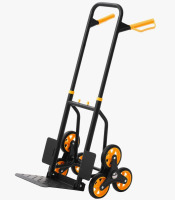 Stellweilan Tessberg Stair Climbing Cart, 330 lbs Stair-Climbing Capacity, Heavy-Duty Folding Trolley Cart with Telescoping Handle, 6 Wheels and 2 Bungee Cords, Stair Climber Dolly for Home, Groceries, Warehouse New In Box $199