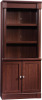 Sauder Palladia Book Shelf, Bookshelf with Storage, Library Bookcase with Doors and Adjustable Shelves, in Select Cherry Finish, New in Box $399