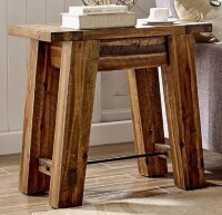 The Twillery Co Durango 27-Inch Solid Wood Side Table New in Box $499