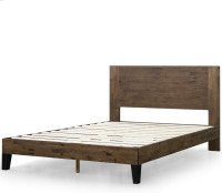 Zinus Tonja Wood Platform Bed Frame with Headboard, Mattress Foundation with Wood Slat Support, No Box Spring Needed, Easy Assembly, King, New in Box $499