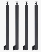 FRONG Square Stair Baluster Posts (3.15 x 3.15 x 33.46In) (Set of 4) New in Box $199