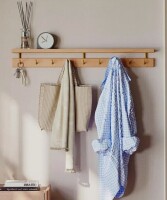 Latitude Run&reg; 31.5"W 9-hook Solid Beech Wall Hooks New In Box $199