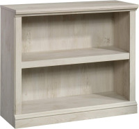Sauder 2 Tier Book Shelf Wooden Bookcase Multipurpose Bookshelf for Home Office, Living Room, in Chalked Chestnut New Shelf Pull $299