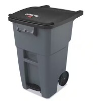 Rubbermaid Brute Step-On Rollouts, Square, 50 Gal., Gray $299