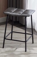 Trent Austin Design&reg; Reza 24" High Leather Tufted Bar Stool New In Box $199