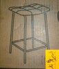 Trent Austin Design&reg; Reza 24" High Leather Tufted Bar Stool New In Box $199 - 2