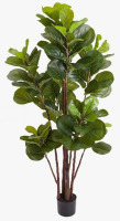 Primru Artificial Fiddle Leaf Fig Tree - Realistic Leaf Faux Plant in Pot for Home & Office Decor New In Box $199