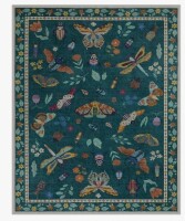 Dakota Fields Insect Print Washable Rugs for Living Room Ultra-Thin Non-Slip Modern Bedroom Large Carpet, 8' x 10' New $299