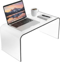 Lavish Home Acrylic Side Table - 14x12x24 Inch Multipurpose C Shaped End Table for Laptop, Working, Writing, or Coloring - Modern Acrylic Furniture by Lavish Home New In Box $199