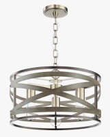 August Grove&reg; Cynthina 3 - Light Drum Chandelier New In Box $499