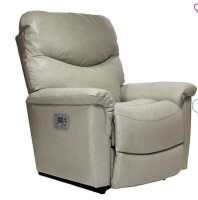 La-Z-Boy James Plus Power Rocker Recliner in Gray with Remote On Working $2699