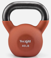 Yes4All Kettlebell 40 Lb / 31 Lb Neoprene Coated Cast Iron Kettlebell Wide Grip Handle New In Box Assorted $99