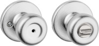 Kwikset Tylo Interior Privacy Door Knob with Lock, Door Handle For Bathroom and Bedroom, Satin Chrome Keyless Turn Lock Doorknob / Kwikset 92001-509 Passage Lockset Security Hall/Closet Knob, Satin Nickel / Assorted $79