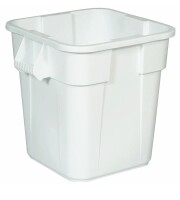 Rubbermaid&reg; Square Brute&reg; Trash Can - 28 Gallon, White New