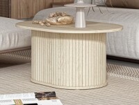 Latitude Run&reg; Aurel Modern 31" Fluted Oblong Living Room Coffee Table New In Box $299