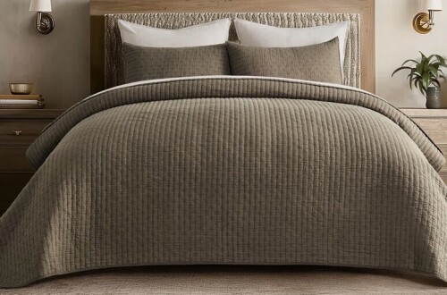 EverGrace King Cross Stitch Cotton Quilt 3-Piece Set $199