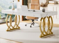Mercer41 63" Executive Desk With Metal Base $399