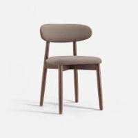 COLAMY NOYA Mid-Century Modern Upholstered Dining Chair in Camel New in Box $299