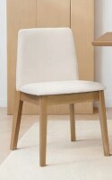 NFusion Aveline Mid-Century Modern Upholstered Armless Dining Chairs With Solid Wood Legs New in Box $499