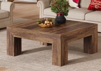 Millwood Pines 39.4-Inch Square Coffee Table, Wood Living Room Center Table New in Box $399