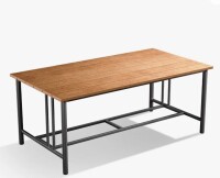 Latitude Run Coan Archlebov Powder-Coated Steel Frame Rectangular Outdoor Patio Coffee Table New in Box $399