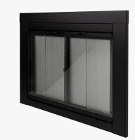 Ebern Designs Ablah Bifold Steel Fireplace Door New in Box $499