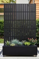 Latitude Run Metal Planter Box with Trellis and Wheels New in Box $499