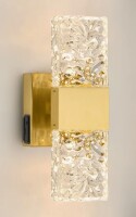 Mercer41 11.8'' Rechargeable Dimmable Crystal LED Wall Sconce with Remote New In Box $199