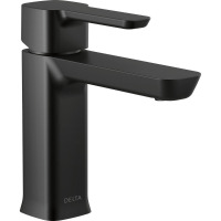 Delta Modern Single Hole Bathroom Faucet with Drain Assembly, Single Handle Bathroom Sink Faucet 581LF-BLGPM-PP New In Box $299