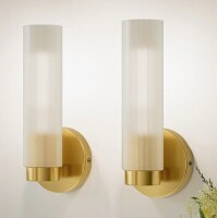 Mercer41 Wall Armed Sconce Bathroom Vanity Light (Set of 2) New In Box $299