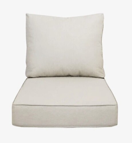 Tempera Deep Seat Chair Cushion Set - Almond New In Box $99
