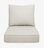Tempera Deep Seat Chair Cushion Set - Almond New In Box $99