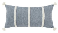 Rizzy 14" x 26" Throw Pillow T20075 Blue / Laural Home 18" x 18" Tribal Texture Circle Dark Indoor Decorative Pillow / Assorted New Assorted $79