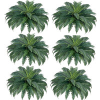 Ophelia & Co. 6 Pcs Artificial Ferns 43 Inch Large Artificial Boston Ferns Plants, Faux Fern with 50 Branches, Artificial Plants Large for Outdoors/Indoor Home, Office, Garden New In Box $99
