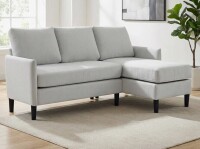 George Oliver Upholstered Sectional Sofa With Chaise in Gray New in Box $899