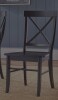 Dove Cove Bellmead Solid Wood Cross Back Side Chair in Black New in Box $299
