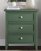 Red Barrel Studio Ainis 3-Drawer Nightstand in Green $499