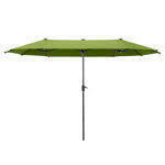 Latitude Run 156'' X 78'' Rectangular 2-Tier Double-Sided Outdoor Market Umbrella New Shelf Pull $499