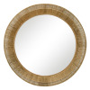 Dakota Fields Woven Collins 40" Round Jute Wall Mirror New In Box $399
